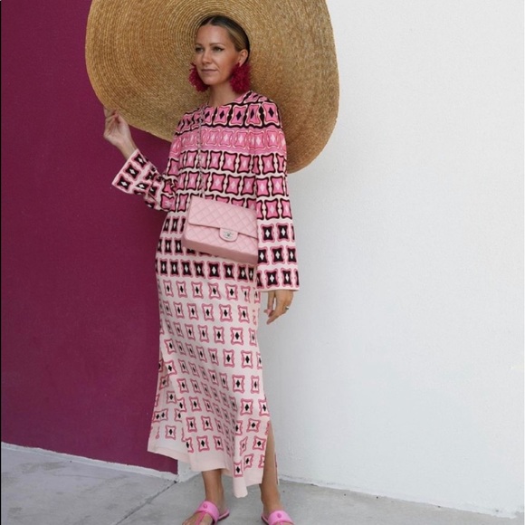 ZARA GEOMETRIC PRINTED DRESS - Picture 2 of 4